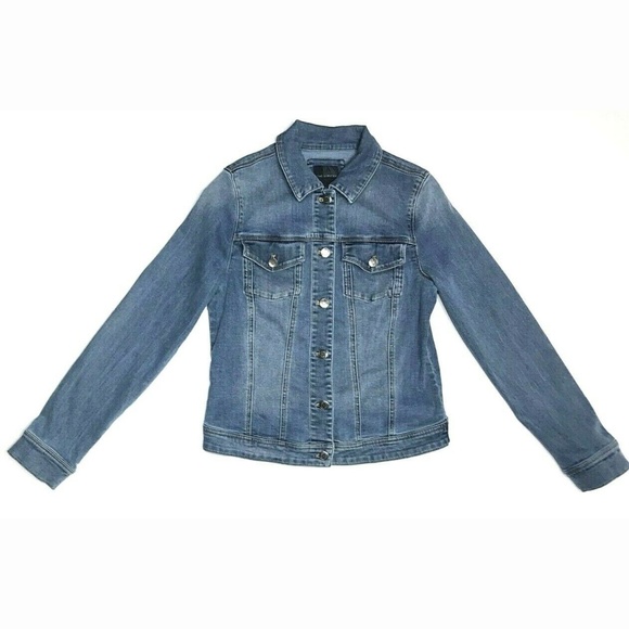 The Limited Jackets & Blazers - Limited M Faded Medium Wash Denim Jean Jacket GUC